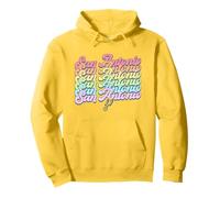 NBA San Antonio Spurs Rainbow Pride Stack en Colores Pastel Sudadera con Capucha