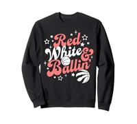 NBA Toronto Raptors 4th of July Red White & Ballin' Sudadera