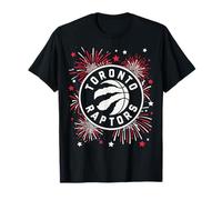 NBA Toronto Raptors 4th of July Team Logo and Fireworks Camiseta