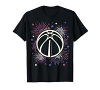 NBA Washington Wizards 4th of July Team Logo and Fireworks Camiseta