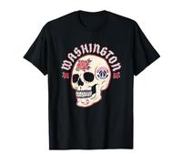 NBA Washington Wizards Halloween Skull with Flowers Camiseta