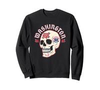 NBA Washington Wizards Halloween Skull with Flowers Sudadera