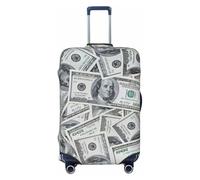NBAGHPQ Funny Dollar Money Print - Funda protectora elástica de doble cara para maleta, universal, protector de equipaje único, Black, S