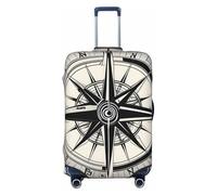 NBAGHPQ Law of The Compass Navigation 1 - Funda protectora elástica de doble cara para maleta, universal, protector de equipaje único, Black, L