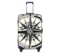 NBAGHPQ Law of The Compass Navigation 1 - Funda universal para maleta, elástica, lavable, antiarañazos, protector de equipaje, White, L