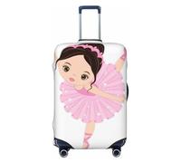 NBAGHPQ Little Ballerina Dancing Girl - Funda protectora elástica de doble cara para maleta, universal, protector de equipaje único, Black, M