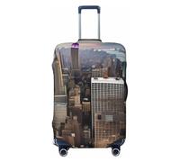 NBAGHPQ New York Fashion City Print - Funda protectora elástica de doble cara para maleta, universal, protector de equipaje único, Black, S