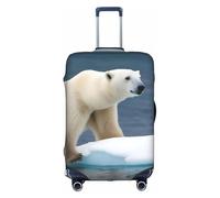 NBAGHPQ Polar Bear - Funda universal para maleta, elástica, lavable, antiarañazos, con estampado de oso polar, White, S