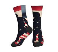 NBAGHPQ US Military Soldiers - Calcetines deportivos con estampado patriótico del Día de los Caídos, ligeros, atléticos, transpirables, para correr, equipo de fitness, 2 Negro-2, Altoa única