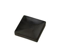 NBAKXXCO Platos llanos Plato cuadrado de cerámica vintage: sushi, postre, plato de exhibición molecular(Black)