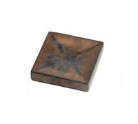 NBAKXXCO Platos llanos Plato cuadrado de cerámica vintage: sushi, postre, plato de exhibición molecular(Brown)