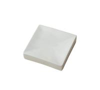 NBAKXXCO Platos llanos Plato cuadrado de cerámica vintage: sushi, postre, plato de exhibición molecular(White)