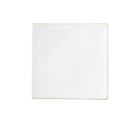 NBAKXXCO Platos llanos Plato plano cuadrado for carne for cenas occidentales, plato de cerámica poco profundo, vajilla elegante(8inch)