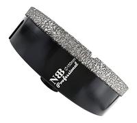 NBB Broca de diamante con M14, corona diamante para taladrar en seco y en húmedo profesionalmente en porcelana dura, cerámica, baldosas, granito, mármol, azulejo, para Amoladora Angular (150mm)