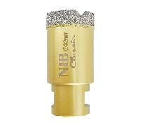 NBB Broca de diamante con M14, corona diamante para taladrar en seco y en húmedo profesionalmente en porcelana dura, cerámica, baldosas, granito, mármol, azulejo, para Amoladora Angular (1, 32mm)