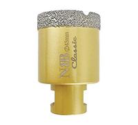 NBB Broca de diamante con M14, corona diamante para taladrar en seco y en húmedo profesionalmente en porcelana dura, cerámica, baldosas, granito, mármol, azulejo, para Amoladora Angular (1, 43mm)