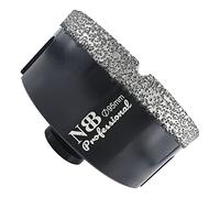 NBB Broca de diamante con M14, corona diamante para taladrar en seco y en húmedo profesionalmente en porcelana dura, cerámica, baldosas, granito, mármol, azulejo, para Amoladora Angular (95mm)