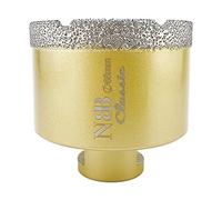 NBB Broca de diamante con M14, corona diamante para taladrar en seco y en húmedo profesionalmente en porcelana dura, cerámica, baldosas, granito, mármol, azulejo, para Amoladora Angular (1, 68mm)