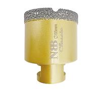 NBB Broca de diamante con M14, corona diamante para taladrar en seco y en húmedo profesionalmente en porcelana dura, cerámica, baldosas, granito, mármol, azulejo, para Amoladora Angular (1, 55mm)