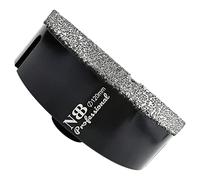 NBB Broca de diamante con M14, corona diamante para taladrar en seco y en húmedo profesionalmente en porcelana dura, cerámica, baldosas, granito, mármol, azulejo, para Amoladora Angular (120mm)