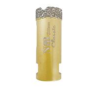 NBB Broca de diamante con M14, tipo dorado clásico, corona diamante para taladrar en seco y en húmedo en porcelana dura, cerámica, baldosas, granito, mármol, azulejo, para Amoladora Angular (1, 25mm)