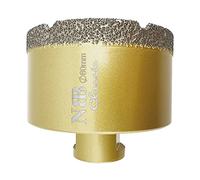 NBB Broca de diamante con M14, tipo dorado clásico, corona diamante para taladrar en seco y en húmedo en porcelana dura, cerámica, baldosas, granito, mármol, azulejo, para Amoladora Angular (1, 80mm)