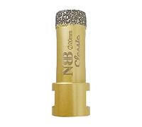 NBB Broca de diamante con M14, tipo dorado clásico, corona diamante para taladrar en seco y en húmedo en porcelana dura, cerámica, baldosas, granito, mármol, azulejo, para Amoladora Angular (1, 20mm)