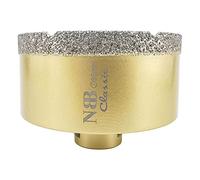 NBB Broca de diamante con M14, tipo dorado clásico, corona diamante para taladrar en seco y en húmedo en porcelana dura, cerámica, baldosas, granito, mármol, azulejo, para Amoladora Angular (1, 95mm)