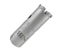 NBB Broca de diamante, corona diamante para taladrar en seco y en húmedo en porcelana dura, cerámica, baldosas, granito, mármol, azulejo, Conectado a Árbol, para Taladro de Pistola/ Banco (20mm)
