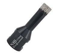 NBB Broca de diamante soldada al vacío con M14, para taladrar en seco y en húmedo profesionalmente en porcelana dura, cerámica, baldosas, granito, mármol, rápida, para Amoladora Angular (Dia.12mm)