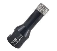 NBB Broca de diamante soldada al vacío con M14, para taladrar en seco y en húmedo profesionalmente en porcelana dura, cerámica, baldosas, granito, mármol, rápida, para Amoladora Angular (Dia.14mm)