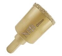 NBB Brocas de diamante con vástago hexagonal 12.5mm, corona diamante para taladrar en seco en porcelana,cerámica,baldosas,granito,azulejo, meyor en húmedo, para perforadora de pistola y banco(1,32mm)