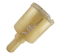 NBB Brocas de diamante con vástago hexagonal 12.5mm, corona diamante para taladrar en seco en porcelana,cerámica,baldosas,granito,azulejo, meyor en húmedo, para perforadora de pistola y banco(1,35mm)