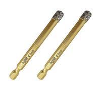 NBB Brocas de diamante con vástago hexagonal E6.3mm, corona diamante para taladrar en seco en porcelana, cerámica, baldosas, granito, azulejo, meyor en húmedo (2, 8mm)