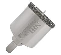 NBB Brocas de diamante con vástago triangular, corona diamante, taladrar en húmedo en mármol, piedra lujo, cerámica, granito, azulejo, vidrio, tec. galvanizada, en taladros de cable o sin cable(45mm)