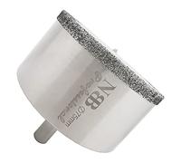 NBB Brocas de diamante con vástago triangular, corona diamante, taladrar en húmedo en mármol, piedra lujo, cerámica, granito, azulejo, vidrio, tec. galvanizada, en taladros de cable o sin cable(75mm)