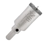 NBB Brocas de diamante con vástago triangular, corona diamante, taladrar en húmedo en mármol, piedra lujo, cerámica, granito, azulejo, vidrio, tec. galvanizada, en taladros de cable o sin cable(25mm)