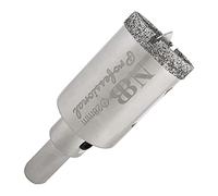 NBB Brocas de diamante con vástago triangular, corona diamante, taladrar en húmedo en mármol, piedra lujo, cerámica, granito, azulejo, vidrio, tec. galvanizada, en taladros de cable o sin cable(28mm)
