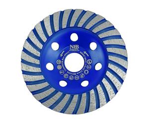 NBB Copa diamantada muela Disco molienda diamantado cuchillo amolado de alta eficacia y larga duración Rectificado en seco o húmedo en granito mármol baldosas cerámicas hormigón cemento (1, 115mm)