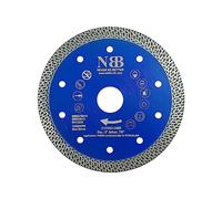 NBB Disco de corte de diamante premium sierra de diamante con altura de 10mm segmento turbo cruzado espesor 1,4mm eje 22,23 mm hoja diamant Corte en seco de Porcelanico Cerámica Azulejo (1,125mm)