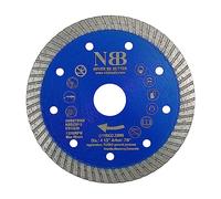 NBB Disco de corte de diamante sierra de diamante con 10mm segmento diamant turbo estrecho espesor 2,2mm hoja diamante Corte en seco de Porcelanico Cerámica Azulejo Mármol Granito Piedra (1,115mm)
