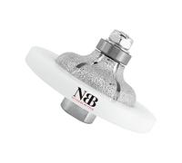NBB Fresas para corte de chaflanes de diamante Rueda perfiladora diamante con guía cubierta más grande y M14 broca para perfilar porcelana baldosa cerámica granito mármol piedra (Ogee F20)