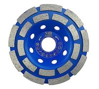 NBB Muela de copa diamante Disco molienda diamantado cuchillas de doble fila amolado uso general para piedra y hormigón Rectificado seco o húmedo en granito mármol cerámica azulejos cemento (1,115mm)