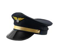 Nbbwwu Capitán Piloto Del Piloto De La Aerolínea, Gorra De Almirante Marino De Marinero Ajustable, Sombrero De La Tripulación, Ropa De Cabeza Del Tema De La Fiesta, Ropa De Cabeza De Disfraces