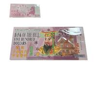 Nbbwwu Dinero Espiritual - Moneda del Más Allá De 5 Millones De Euros - 500 Hojas De Moneda Simulada para Ofrendas Quema Ritual Atrae Y Prosperidad