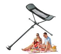 Nbbwwu Reposo en pie portátil, reposo en pie plegable | Pie de asientos al aire libre - Paso portátil con patas retráctiles para senderismo, playa, picnic, campamento