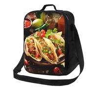 NBCCDVSH Lonchera aislada para comida mexicana para mujeres y hombres, reutilizable, a prueba de fugas, bolsa de almuerzo para picnic y trabajo