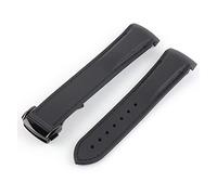NBCNZCTSAS 20 mm 21 mm 22 mm Fin de goma de silicona de silicona end for Pagani Watch Fit for Huawei Adecuado Gt2 Magic Watch 2 Fit for Honor Fit for Samsung Galaxy Watch S3 S4(Black black 2)