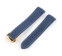 NBCNZCTSAS 20 mm 21 mm 22 mm Fin de goma de silicona de silicona end for Pagani Watch Fit for Huawei Adecuado Gt2 Magic Watch 2 Fit for Honor Fit for Samsung Galaxy Watch S3 S4(Bluewhite 4)