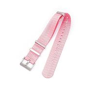 NBCNZCTSAS 20 mm de 22 mm de 24 mm Cinturón de seguridad de nylon for OTAN Strap Military Watch Band Reemplazo Reloj Straps Fit for Omega Fit for James Fit for Bond 007(Rose,20mm)